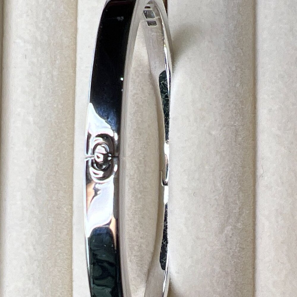 Danori CZ Channel Set, Silver Plated, Hinged Bracelet - NWOT - Picture 9 of 10